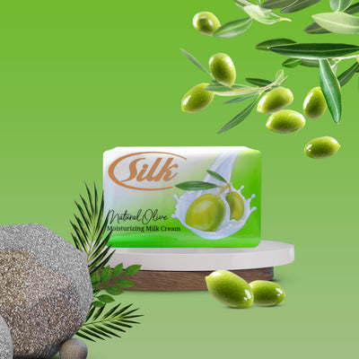 SILK SOAP NATURAL OLIVE 130G