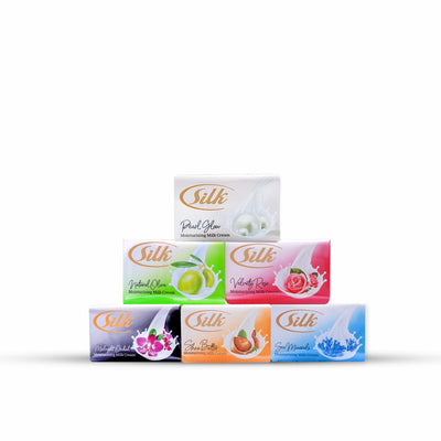 Silk Soap Collection – 6 Color Variants (130g each)
